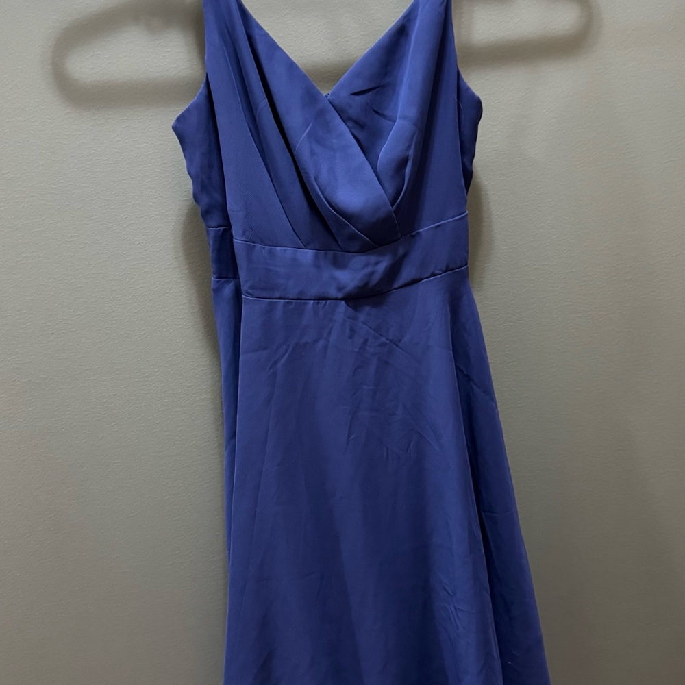 Elegant Strapless Navy Dress